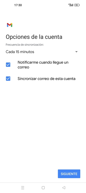 Seleccione SIGUIENTE
