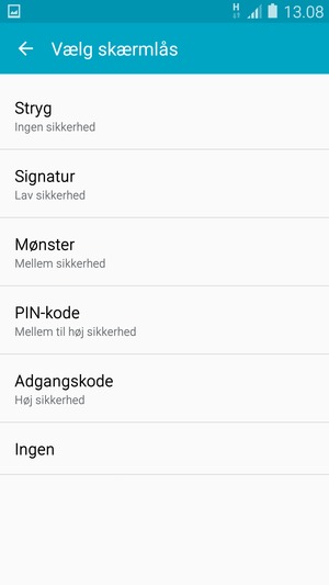 Vælg Mønster