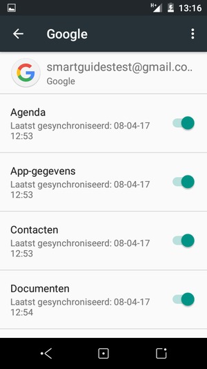 Selecteer de Menu-knop