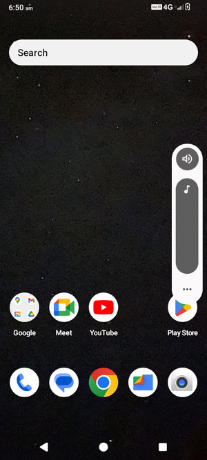 Continue to press to take the volume down to the required level