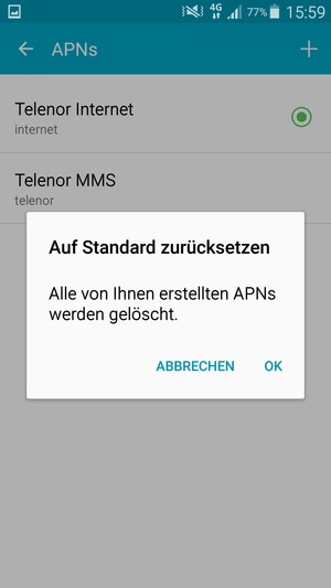 Wählen Sie OK
