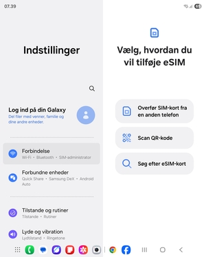 Vælg Scan QR-kode