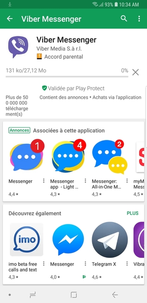 Veuillez attendre la fin de la procédure d'installation