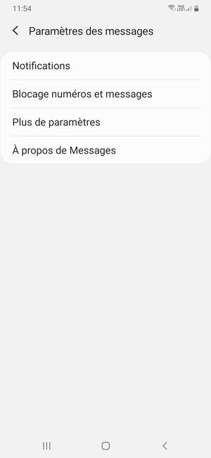 Sélectionnez Plus de paramètres