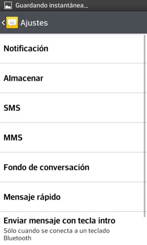 Seleccione SMS