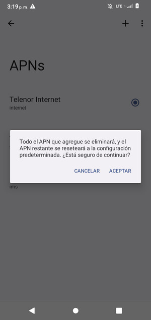 Seleccione ACEPTAR
