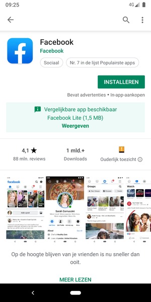 Selecteer INSTALLEREN