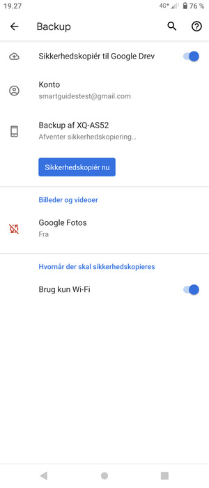Vælg Konto