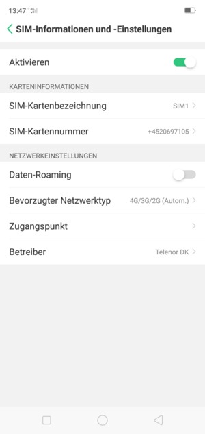 Wählen Sie Zugangspunkt