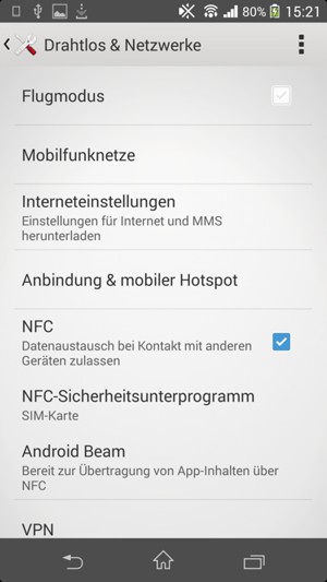Wählen Sie Mobilfunknetze