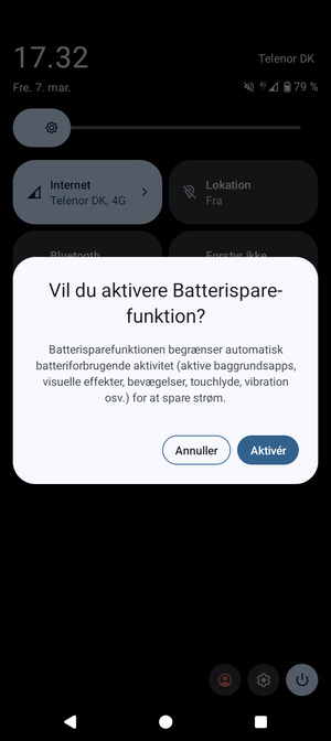 Vælg Aktivér