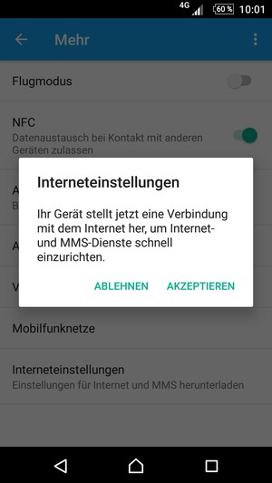 Wählen Sie AKZEPTIEREN