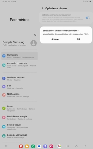 Sélectionnez OK