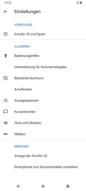 Wählen Sie Mailbox