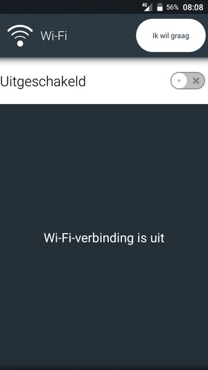 Schakel Wi-Fi in