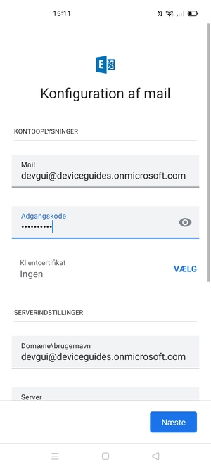 Indtast din adgangskode