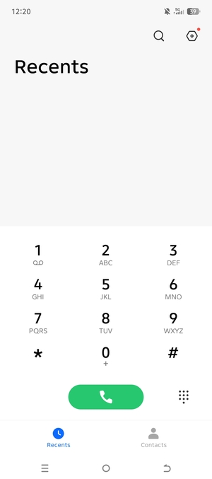 Press and hold the number 1