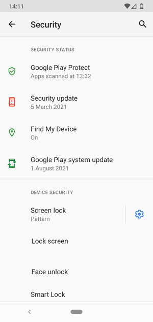 Your phone is now secure with a screen lock