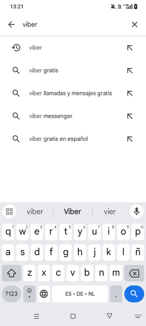 Introduzca el nombre de la aplicación y seleccione Buscar