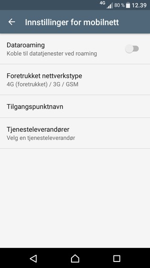 Velg Tilgangspunktnavn