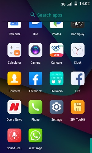 Scroll to and select Settings