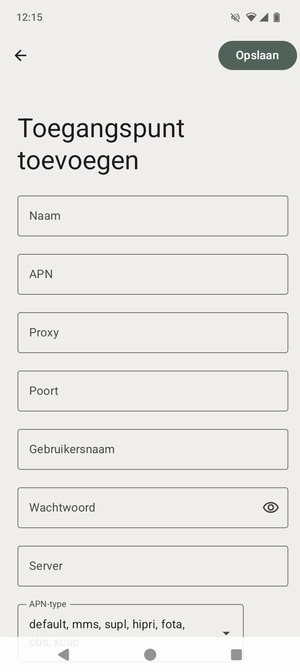 Voer mms-gegevens in