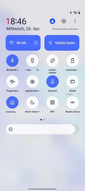 Schalten Sie WLAN und Bluetooth aus