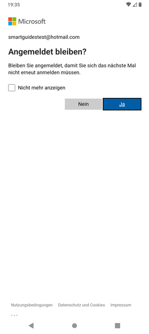 Wählen Sie die gewünschte Option