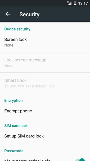 To change the PIN for the SIM card, return to the Security menu and select Set up SIM card lock