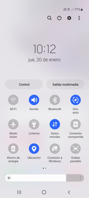 Desactive Ubicación