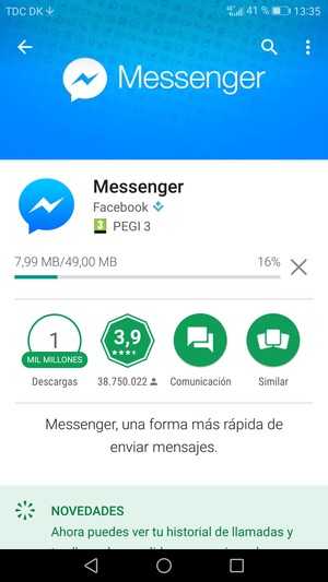 Espere a que el proceso de instalación finalice