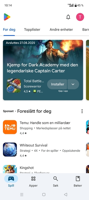 Velg Søk