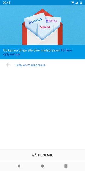 Vælg Tilføj en mailadresse