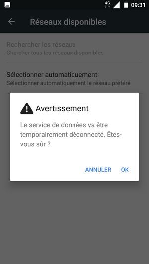 Sélectionnez OK