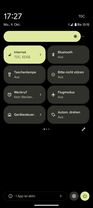 Stellen Sie die Helligkeit auf das erforderliche Niveau