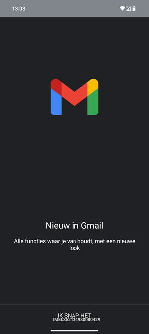 Selecteer IK SNAP HET
