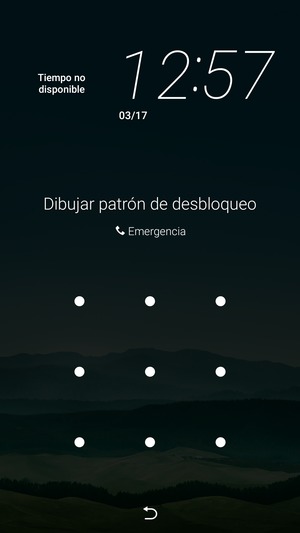 El teléfono ha sido asegurado con un bloqueo de pantalla.