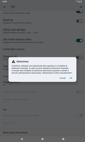 Seleziona OK