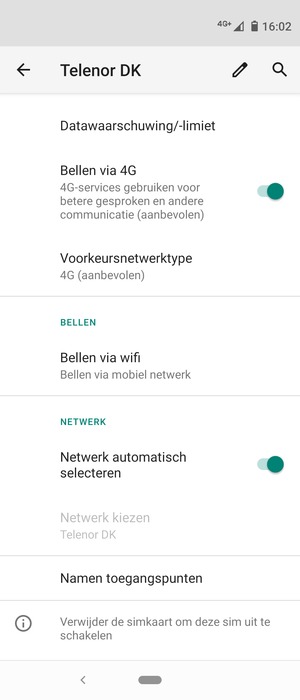 Selecteer Namen toegangspunten
