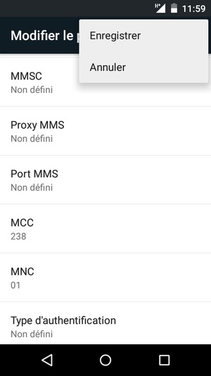 Sélectionnez Enregistrer