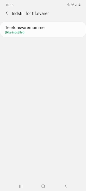 Vælg Telefonsvarernummer
