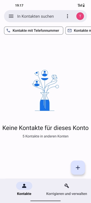 Wählen Sie Korrigieren und verwalten