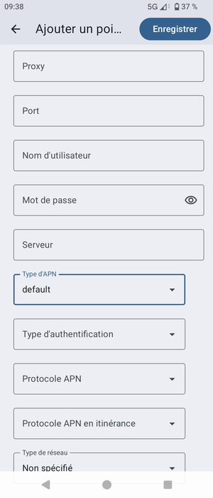 Sélectionnez Enregistrer