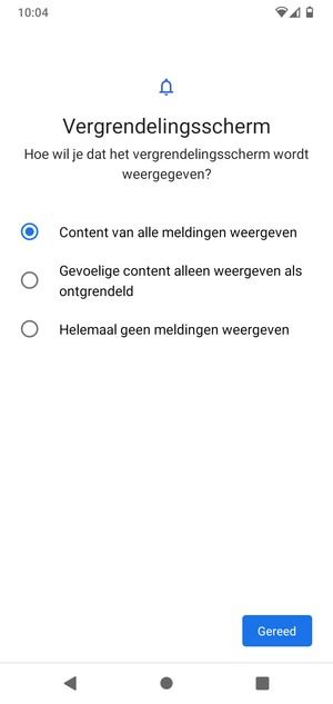 Selecteer uw voorkeursoptie en selecteer Gereed