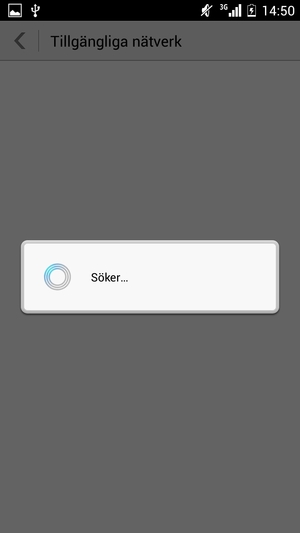 Vänta på att sökningen avslutas