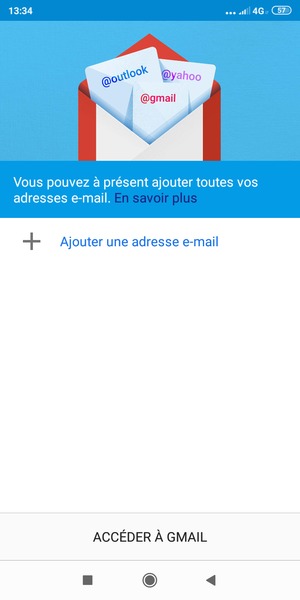 Sélectionnez Ajouter une adresse e-mail