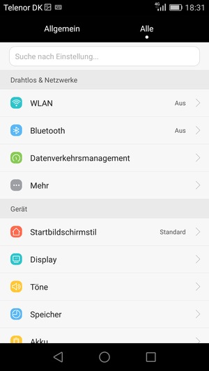 Wählen Sie Alle und Mehr