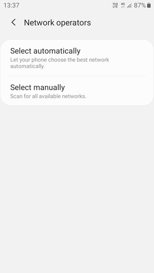 Select Select manually