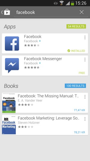 Select the app