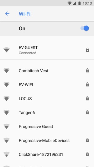 You are now connected to the Wi-Fi network